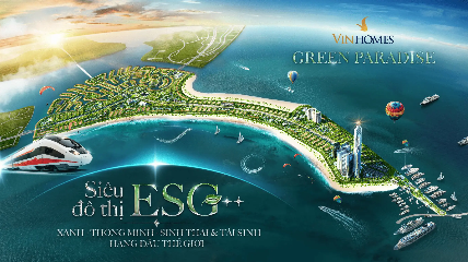 Toàn cảnh đại đô thị biển Vinhomes Green Paradise Cần Giờ